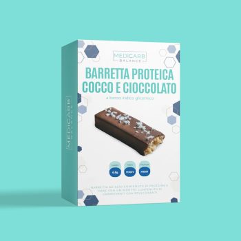 barretta proteica cocco e cioccolato keto